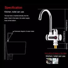 Electric Hot Water Heater Faucet Kitchen Heating Dispenser Tap With Shower