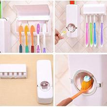 Kitchen Point Automatic Toothpaste Dispenser and 5 Toothbrush Holder