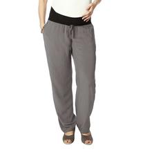 Nine Maternity Grey Plain Maternity Pants For Women - 5480