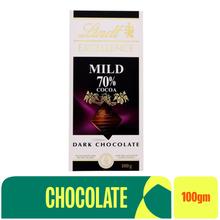 Lindt Excellence 70% Mild Dark Chocolate Bar 100g