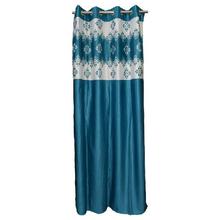 Long Crush Patch In Light Blue Pendal Design Curtains