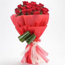 20 Red Roses In A Paper Packing-F&P Bouquet 35