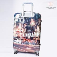 Unisex Spinner Rolling Luggage 3D Mi Pattern Printing Suitcase 24 Inch Carry-on By Bajrang