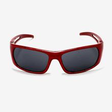 Sports Style Black Lens Sunglasses For Kids - Red