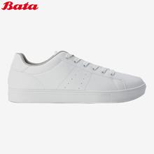 BATA Men's White Lace Up Sneakers 8511398