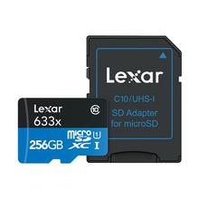 Lexar 256GB  High-Performance 633x microSDHC/microSDXC UHS-I cards