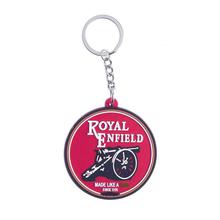 Doublesided Rubber Keychain with Royal Enfield Letter Design