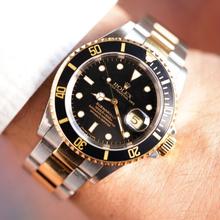 Luxury Submariner Date Steel & Gold Quartz Casual Design Stainless Steel Military Waterproof Wrist Watch For Men