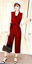 Ladies Summer Jumpsuit – Maroon