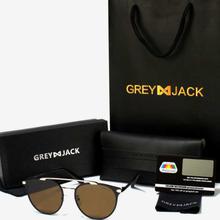 GREY JACK Steampunk Brown Lenses Polarized Sunglasses (Unisex)