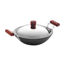 Hawkins Futura Deep Fry Pan With Stainless Steel Lid (Hard Anodized)- 3.75 L/30 cm 
-1 Pc