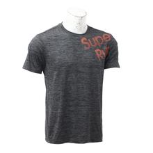 Yearcon Grey Cotton  Round Neck T-Shirt For Men