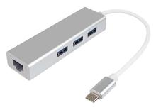 MackBook Type-C USB3.0 3Port Hub with Gigabit Ethemet Adapter