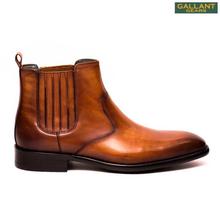 Gallant Gears Black Leather Chelsea Boots for Men (H31-2)