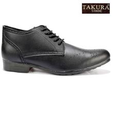 Takura Black Hi Leather Formal Shoes For Men(1768)