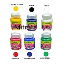 Fevicryl Acrylic Colors 100ml Set of 6 ( Red,Blue,Yellow,Green,White,Black) by Mitrata