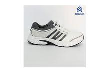 Shikhar Shoes 5714 Synthetic/Rubber Sports Shoes For Men- White/Black