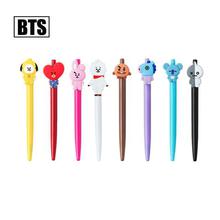 Cute BT21 Pen Kpop BTS Bangtang Boys Painting For School Office Writing Supply Kawaii Black Ink Stationery Pen Ulzzang ARMY Gift