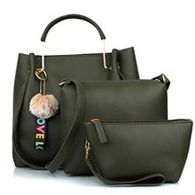 Mammon Women's Stylish Handbags Combo (3LR-BIB-Green)