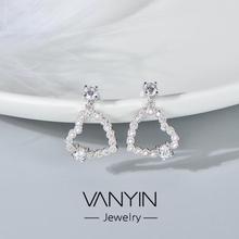 Valentine gift_Wan Ying jewelry hollow earrings s925