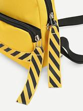 Contrast Striped Detail Backpack