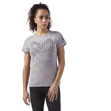 Reebok Powder Grey ACTIVCHILL Running T-Shirt For Women - CW0470