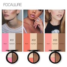 FOCALLURE 3 Colors Shimmer Bronzers and Highlighters