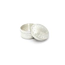 Pure Silver Floral Carved Asarfi Box - SAF27190 - 17.831g