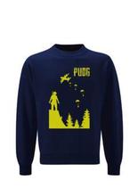 PUBG Parasuit Printed Sweatshirt  Blue