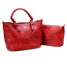 Ampersand Red Albama 2 In 1 Handbag For Women