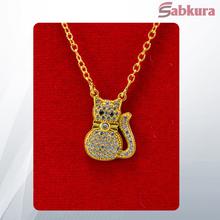 Cat Locket and Chain For Women