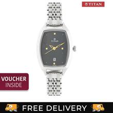 Titan 2571SM02 Karishma Black Dial Analog Watch For Women- Silver