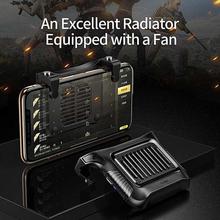 Baseus SUCJLF-01 Chicken Dinner Mobile Phone Gaming Winner Cooling Heat Sink, Built-in Cooling Fan (Black)