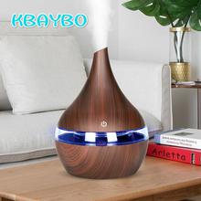 KBAYBO 300ml USB Electric Aroma air diffuser wood Ultrasonic