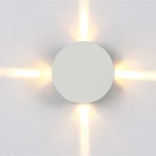 LED Wall Lamp Modern Round Light 6W For Living Room Bedroom Indoor Lighting