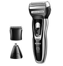 Kemei KM-5558 3 in 1 Rechargeable Electric Shaver Nose Ear Hair Trimmer Clipper Set For Men