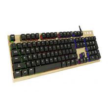 K910 Metal Aluminium 7 Color LED Gaming Keyboard