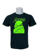 Wosa - Avenger Facecut Green Printed T-shirt For Men