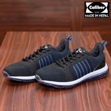 Caliber Shoes Black/White Ultralight Sport Shoes For Men ( 610 )