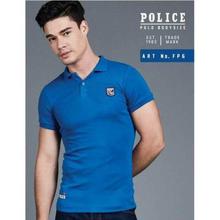 Police FP6 Body Size Polo T-Shirt- Blue