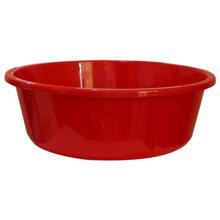 Bagmati Red 21" Round Plain Plastic Wash Basin - 2101