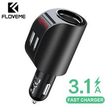 FLOVEME 3.1A USB Car Charger Mobile Phone Car Chargeur Charger USB Fast Quick Charging Car Charger 12V For iPhone Samsung Xiaomi