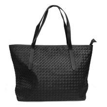 Black Square Textured Solid Hand Bag For Women