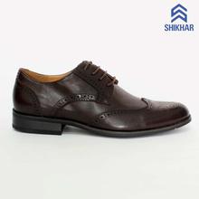 Shikhar Coffee Brogue Derby Leather Formal Shoes for Men - 804