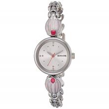 Sonata 8133SM01 Silver Dial Analog Watch For Women