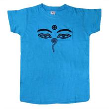 Blue Buddha Eye Printed T-Shirt For Kids