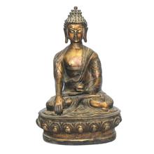 Dark Golden 15'' Lord Buddha Decorative Statue