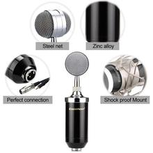 BM 8000 Condenser Sound Studio Recording Broadcasting Microphone+Pop Filter+Shock Mount