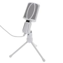 SF-940 Professional 3.5mm Condenser Sound Podcast Studio Microphone Mic w/ Tripod Stand