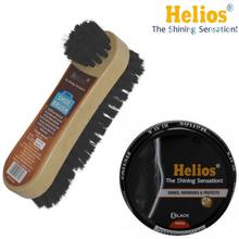 Combo of Black Wax Polish And Small Shoe Brush